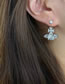 Fashion Silver Alloy Diamond Planet Stud Earrings