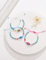 Fashion Color Geometric Turquoise Beaded Shell Bracelet Set