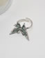Fashion Silver Alloy Liquefied Butterfly Ring