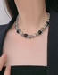 Fashion Silver Alloy Geometric Irregular Beaded Necklace