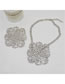 Fashion Necklace Alloy Diamond Flower Necklace