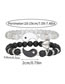 Fashion Zj9779 Geometric Beaded Magnetic Heart Tai Chi Bracelet Set