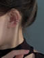 Fashion One Beanie Earring (white Gold) Pure Copper Peas C-shaped Ear Cuff (single)