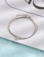 Fashion Diamond Bow Bracelet (white Gold) Copper Inlaid Zirconia Bow Double Layer Bracelet
