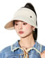 Fashion Khaki Cotton Large Brim Sun Protection Empty Sun Hat