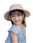 Fashion Blue Ice Silk Big Brim Shawl Sun Hat