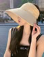 Fashion Quiet Black Nylon Large Brim Empty Top Sun Hat