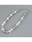 Fashion White Faux Pearl Round Bead Necklace