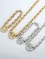 Fashion Gold Necklace Stainless Steel Diamond Palm Necklace