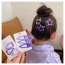 Fashion Three Purple Five-pointed Star Clips Alloy Five-pointed Star Hair Clip Set