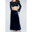 Fashion Black Velvet Lace Skirt