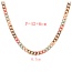 Fashion Gold Titanium Steel Drop Oil Color Matching Thick Chain Necklace