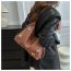 Fashion Brown Three-dimensional Butterfly Pu Large Capacity Shoulder Bag