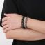 Fashion Black 19cm Kb104619-k Titanium Steel Geometric Keel Mens Bracelet