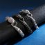 Fashion Kb129400-bdjx Stainless Steel Snake Bracelet For Men