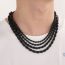 Fashion 6mm55cm=kn228865-z Titanium Steel Geometric Twist Chain Mens Necklace
