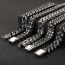 Fashion 5# Titanium Steel Geometric Chain Mens Bracelet