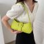 Fashion Green Pu Belt Buckle Shoulder Bag