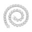 Fashion Silver 18inch(45cm) Alloy Diamond Square Necklace