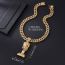 Fashion Single Pendant (excluding Chain) Gold Alloy Geometric Diamond Pharaoh Pendant