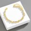 Fashion Gold Necklace 8inch (20cm) Alloy Diamond Dog Bone Mens Bracelet
