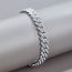 Fashion Necklace 20inch (50cm) Silver Alloy Diamond Geometric Chain Necklace For Men