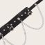 Fashion Dark Style Front Hanging Chain Metal Hollow Love Chain Wide Belt