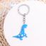 Fashion Long Neck Blue Dinosaur-keychain Acrylic Dinosaur Keychain