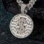 Fashion Gold Medal Letter Necklace Pendant Alloy Diamond Dollar Pendant