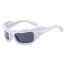 Fashion Black Frame White Mercury Ac Shaped Sunglasses