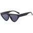 Fashion Black Frame Gray Film Ac Triangle Sunglasses