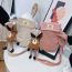 Fashion Pink Belt Pendant Cordelier Large-capacity Childrens Cross-body Bag