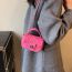 Fashion Pink Deerskin Diamond Lock Flap Crossbody Bag