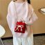 Fashion Princess Color Blocking Cotton And Linen Princess Plush Flap Crossbody Bag