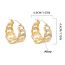 Fashion Silver Alloy Geometric Chain Round Earrings
