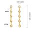Fashion Gold Alloy Multi-layered Round Resin Earrings