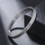 Fashion Black Stainless Steel Roman Numeral Round Bracelet