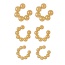 Fashion Golden 3 Copper Ball C-shaped Ear Cuff (2cm)