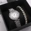 Fashion Silver Watch Stainless Steel Round Dial Watch
