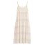 Fashion White Lace Strap Knee Length Dress