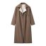 Fashion Brown Lapel Buttoned Coat