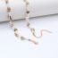 Fashion Gold Conch Pearl Beaded Necklace
