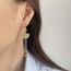 Fashion Hetian Jade-platinum Lucky Cloud Lock Tassel Ear Wire Hetian Jade Ping An Ear Locking Wire