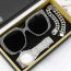 Fashion Silver Watch + Rhinestone Sunglasses + Silver Bracelet + Gift Box Stainless Steel Diamond Round Dial Mens Watch + Bracelet + Square Sunglasses
