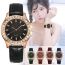 Fashion Red Watch+bracelet+gift Box Stainless Steel Round Dial Watch + Bracelet Set
