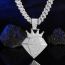 Fashion Silver Diamond Necklace Pendant Alloy Diamond Pendant