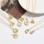 Fashion 3# Copper Inlaid Zirconium Bear Pearl Necklace