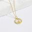 Fashion 3# Copper Inlaid Zirconium Bear Pearl Necklace