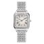 Fashion Silver Watch+bracelet+gift Box Stainless Steel Diamond Square Watch Bracelet Set
