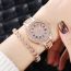 Fashion Silver Watch+silver Bracelet+box Stainless Steel Diamond Round Watch Bracelet Set